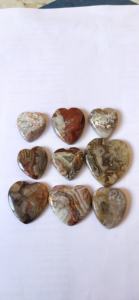 อัญมณีรูปหัวใจจากอาเกตคุณภาพสูง ดีไซน์ลูกไม้สุดหรู สำหรับทำเครื่องประดับทุกประเภท ราคาขายส่ง - Product Image 2