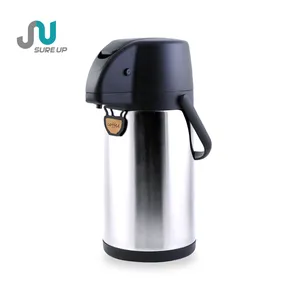 TIGER Non-Electric Stainless Steel Thermal Air Pot Beverage Dispenser with  Glass Liner 2.2L