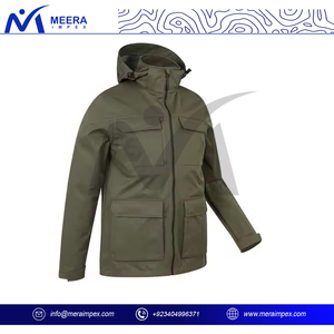 Veste tactique Softshell pour hommes Manteau d'extérieur imperméable coupe-vent de randonnée Veste d'hiver chaude et respirante pour hommes Vêtements d'extérieur décontractés - Product Image 3