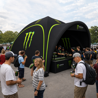 Tente gonflable portable avec logo personnalisé, dôme gonflable, auvent, gazebo, tente pop-up pour événements, salons professionnels, publicité