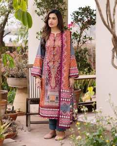 Robe de travail formelle pour femmes de qualité exceptionnelle moderne 2025-2026, dernier modèle de salwar kameez en coton pour les fêtes 01152 - Product Image 6