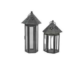 Linterna nueva, el mejor diseño, linterna negra de hierro marroquí con Vidrio colorido para el hogar y Navidad, decoración de mesa, linternas de suelo - Product Image 2