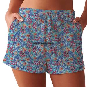Shorts de plage pour femmes légers fabriqués en usine pour la vente en ligne Shorts de plage pour femmes de la meilleure qualité en coton - Product Image 4