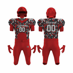 Uniforme de fútbol americano hecho a medida de alta calidad Último diseño con mangas cortas y función transpirable MOQ bajo - Product Image 1