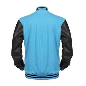 Chaqueta Universitaria Unisex de Color Sólido, Algodón y Poliéster, Cuello Camisero Informal, Cierre de Botones, Corte Regular para Otoño - Product Image 4