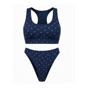 Ensemble de bikini pour femmes, maillot de bain deux pièces tendance, taille haute, tissu extensible confortable, vêtements de plage personnalisés, collection été pour les vacances - Product Image 1