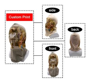 Low MOQ New Fashion Puff Printed Image Style Kanye <b>Mask</b> High Elastic Breathable Hip Hop Windproof Balaclava Common DDP Shipping - Product Image 1