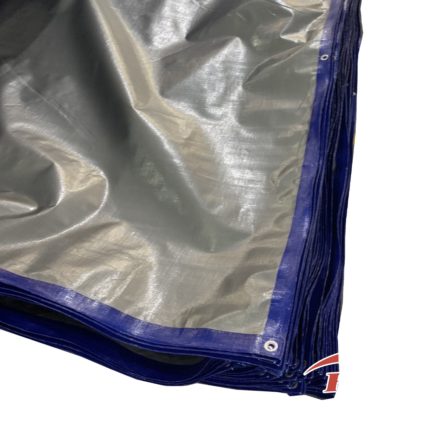 PP Tarpaulin Tarps in Rolls Waterproof Water Resistant Woven Mesh Fabric With Stripe Pattern for Cars Industries Home Textiles