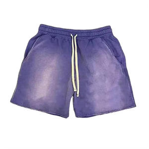 เสื้อลำลองผู้ชายผ้าฝ้ายฟอกสีถนนสูงแบบลำลองระบายอากาศได้ดีโลโก้3D พัฟพิมพ์ลายผูกเอว - Product Image 6