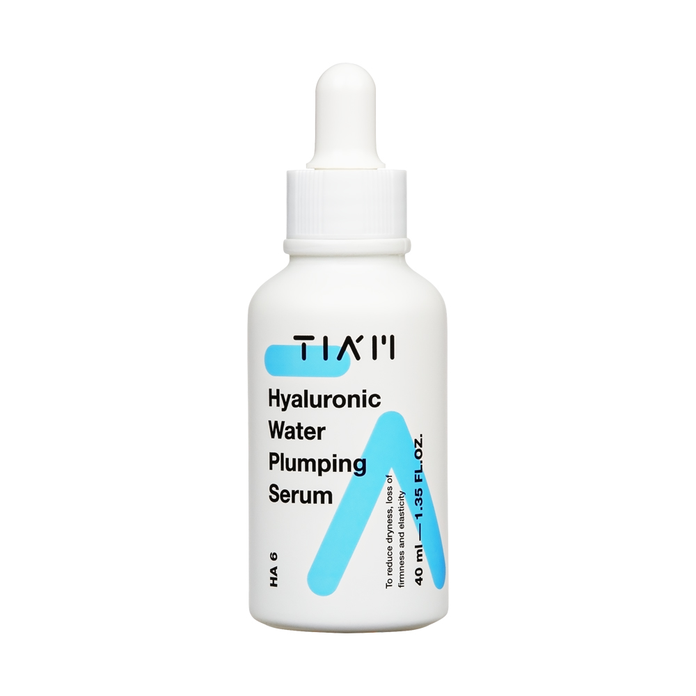 TIAM Hyaluronic Water Plumping Serum-Feito na Coréia 40ml 1.35 FLOZ Hidratante Plumping Fortalecimento Álcool Livre 6 Tipos de HA