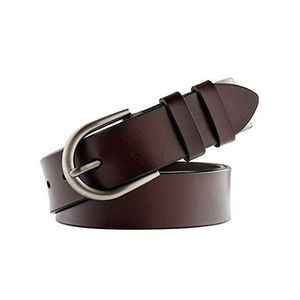 Classique boucle ardillon hommes robe décontracté tous les jours véritable ceinture en cuir végétal haute qualité Double côtés ceintures rotatives - Product Image 5