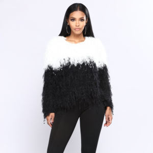 Suéter de Punto Fino de Lana para Mujer 2022, Logotipo Personalizado, Cálido, Informal, Estampado, Alta Calidad, Talla XS, OEM, ODM, Gran Venta - Product Image 1