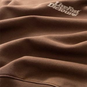 Sweat-shirt personnalisé en coton polaire à épaules tombantes brodé de grande taille quantité minimale de commande bas - Product Image 6