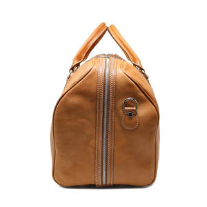 Sac à main en cuir - Sac de week-end en cuir marron de qualité supérieure avec bandoulière, élégant sac de voyage pour hommes et femmes - Product Image 5