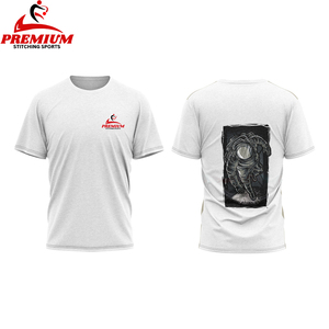 เสื้อยืดคอตตอน100% คอกลมสำหรับผู้ชายเสื้อโอเวอร์ไซส์โชว์ไหล่พิมพ์ลายโลโก้ออกแบบได้ตามต้องการ - Product Image 6