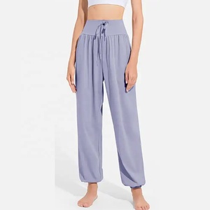 Pantalones de Yoga Holgados y Transpirables con Protección Solar, Estilo Casual, con Bolsillo y Logotipo Personalizado 2026 - Product Image 1