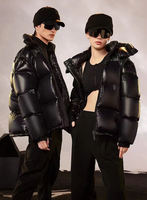 Vente en gros 2025 Veste bouffante unisexe à logo imprimé personnalisé Manteaux épais et légers pour hommes Longs vêtements d'hiver