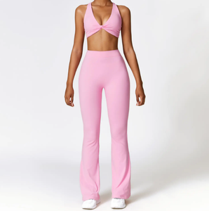 Vêtements de gymnastique nus pour femmes haute élasticité ajustement serré Fitness séchage rapide pantalon de Yoga respirant - Product Image 2