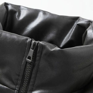 Haute qualité hiver doudoune col montant coupe régulière décontracté mode Style bulle conception chaud Logo unisexe - Product Image 3