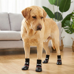 Calcetines para Mascotas de Algodón Ecológicos a Rayas con Dibujos Animados, Antideslizantes, Cómodos, Impermeables, Regalo de Año Nuevo para Perros - Product Image 3