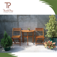 Ensemble de meubles en bois massif en gros : table basse et chaises pour la maison, bar, restaurant, hôtel, café, jardin – Fabriqué au Vietnam