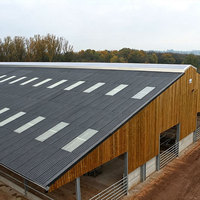 Bâtiment d'élevage de porcs, bovins et volailles en structure acier préfabriquée à faible coût pour l'élevage du bétail