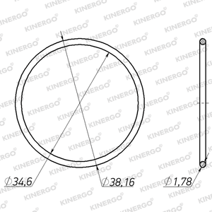 Anillo de Sellado ORGM04 para ORGM04 245mm LU Euro (5L40-E); 258mm LU (4T65E); Saturn TAAT - Product Image 2