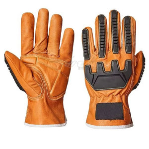 OEM Service Reasonable Price Latest Style Impact Gloves High Quality Custom Design Leather Adjustable <b>Wristlet</b> Breathable - Product Image 2