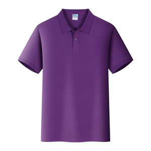 เสื้อโปโลผู้ชายผ้าฝ้ายผสมโลโก้ที่กำหนดเองมีในสต็อกแบบพอดี - Product Image 5