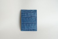 Porte-cartes de visite personnalisé fait main en cuir de crocodile véritable, minimaliste, sans fermeture, avec motif logo, vente en gros