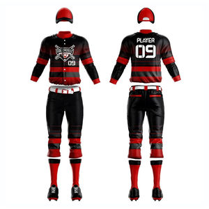 Conjunto de Uniforme de Béisbol Deportivo Único, Unisex, Hecho a Medida en Pakistán, 100% Poliéster, Impreso, Transpirable, de Secado Rápido y Alta Absorción de Humedad - Product Image 3