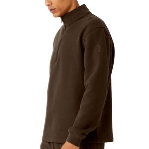 Personalized Design Wholesale Winter Wear Men Half Zipper Hoodies Streetwear Comfortable Stylish Fleece <b>Waterproof</b> Windproof - Product Image 4