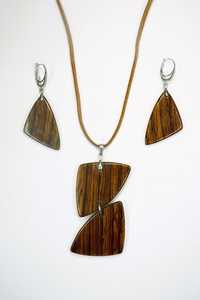 Colgante hecho de madera de arce teñida de negro sostenible-Pequeño (1,2 "de alto) Piezas circulares de disco redondo de madera redonda - Product Image 2