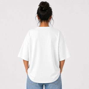 เสื้อยืดโอเวอร์ไซส์ลำลองสำหรับผู้หญิง ผ้าเนื้อนุ่ม ทรงหลวม สวมใส่สบาย เคลื่อนไหวง่าย และคุณภาพทนทาน - Product Image 4