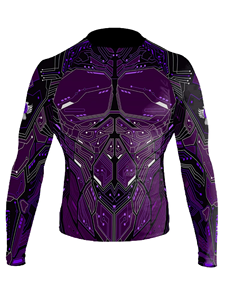 Wholesale Custom Sublimation <b>Printed</b> Men Short Sleeve Compression Shirt <b>Surfing</b> Swimming Rash Guard - Product Image 6