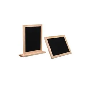 Small Wooden Blackboard With Easel Chalkboard Labels Signs Table Number Mini Standing Wood Board