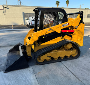 Chargeuse compacte sur chenilles jaune 259D3 avec godet frontal pour la construction et la manutention de matériaux - Product Image 6