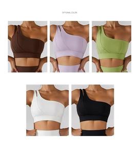 Ensemble de yoga à soutien moyen personnalisé pour femmes Soutien-gorge et leggings de sport sans couture 2 pièces pour le fitness et l'entraînement pour l'entraînement et la salle de sport - Product Image 3
