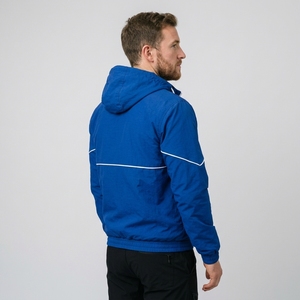 <b>Men</b> Blue Hooded Windbreaker <b>Jacket</b> Half Zip Lightweight Outdoor Sports Running Hiking Casual <b>Pullover</b> <b>Jacket</b> - Product Image 4