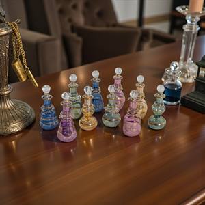 ZAHEREEN LW112, Arte Folclórico Egipcio, Botella de Perfume de 20 ml Soplada a Mano, Pieza Única, Artesanía Decorativa de Vidrio, Recuerdo de Egipto - Product Image 2