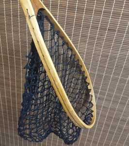 Cheap Price Wooden Fly Fishing Trout <b>Landing</b> <b>Net</b> With Naylon and Mesh <b>Net</b> and Long Elastic Hanging Hook - Product Image 1