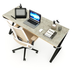 Minimalist & Durable 160x60cm L-Shaped Plywood <b>Desk</b> with Melamine Coating & Steel Legs (Xconcept HBXC048) - Product Image 2