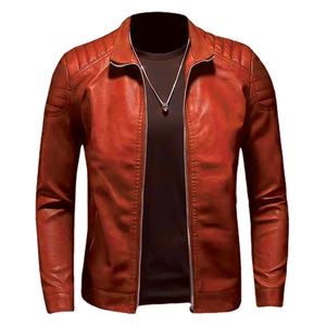 Premium Quality Customized Breathable <b>Light</b> Weight Leather <b>Jacket</b> for Men Winter Season <b>Waterproof</b> <b>jacket</b> for men - Product Image 5