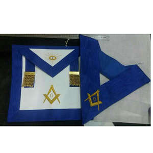 ผ้ากันเปื้อนมาสเตอร์เมสันในซองหนัง ผ้ากันเปื้อนเครื่องราชอิสริยาภรณ์เมสัน ผู้จำหน่ายผ้ากันเปื้อนเมสัน ผ้ากันเปื้อนสีน้ำเงินสำหรับผู้เชี่ยวชาญด้านเมสัน ผ้ากันเปื้อนหนังแกะสำหรับฟรีเมสัน 2025 - Product Image 4