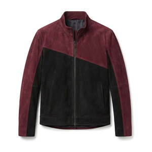 Elegant <b>Suede</b> Leather <b>Jacket</b> Designed For <b>Men</b> With Smooth Finish Comfortable Fit Classic Collar And Versatile Casual Outerwear - Product Image 1