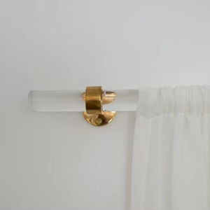 Decorative <b>clear</b> <b>acrylic</b> curtain bracket for stunning interiors with premium grade finish and excellent durability - Product Image 1