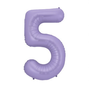 Palloncino Foil Numero 5 Viola 1M per Feste, Gonfiabile ad Elio, Decorazione per Feste - Product Image 1