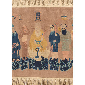 Alfombra de Lana Azul Anudada a Mano Aalam Pae-5334 9x12 Rectangular para Pasillo con Diseño de Patchwork Novedoso para Decoración de Hogar Juvenil - Alfombras Jaipur US - Product Image 1