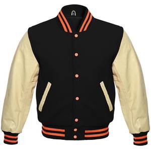 Venta caliente mangas de cuero bordado personalizado diseño Varsity hombres chaquetas lana Letterman hombre chaquetas transpirables chaquetas para hombre - Product Image 1
