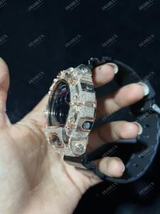 Reloj de Pulsera de Moda Premium con Moissanita G-Sh0ck, con Halo de Diamantes, Movimiento de Cuarzo de Alta Calidad, Precio Bajo - Product Image 2